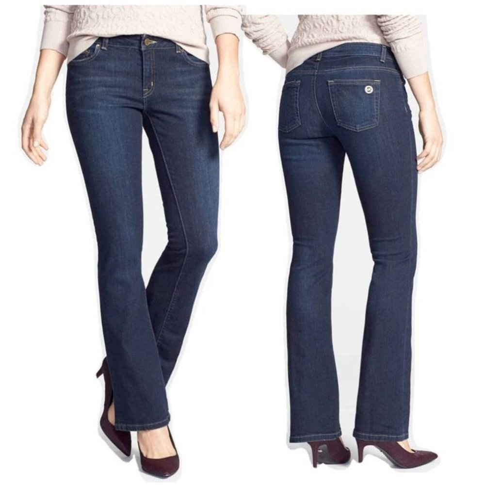 Michael Michael Kors Dark Wash Bootcut Jeans - Size 8